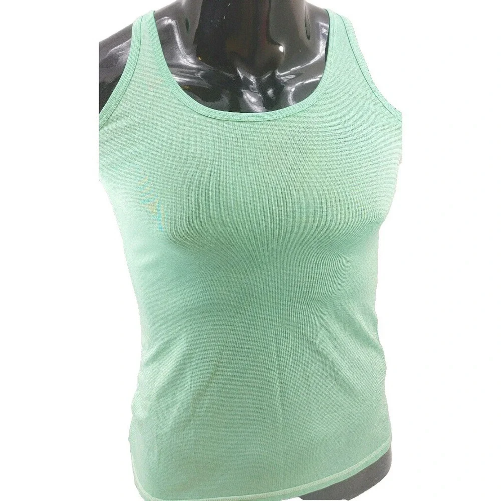 Fabletics Women Green Size XS/XXS AthleticTankTop Sport Stretch Moisture Wick